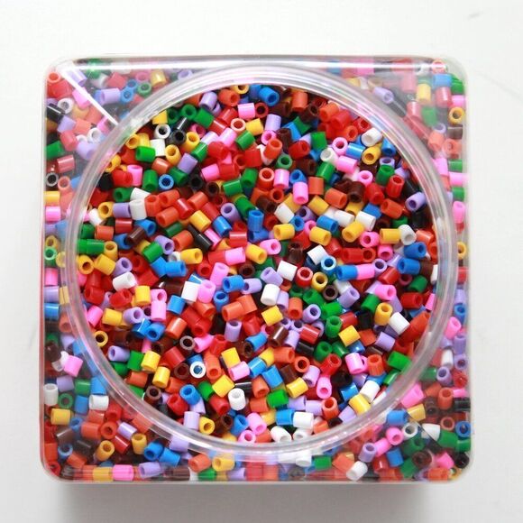IKEA Other - Ikea Pyssla (Perler) Beads Multi Color Rainbow Craft Beads +4 Boards